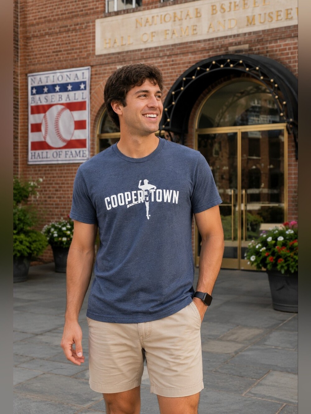 BreakingT Cooper2Town Derek Jeter #2 NY Yankees Hall of Fame T-shirt Adult S